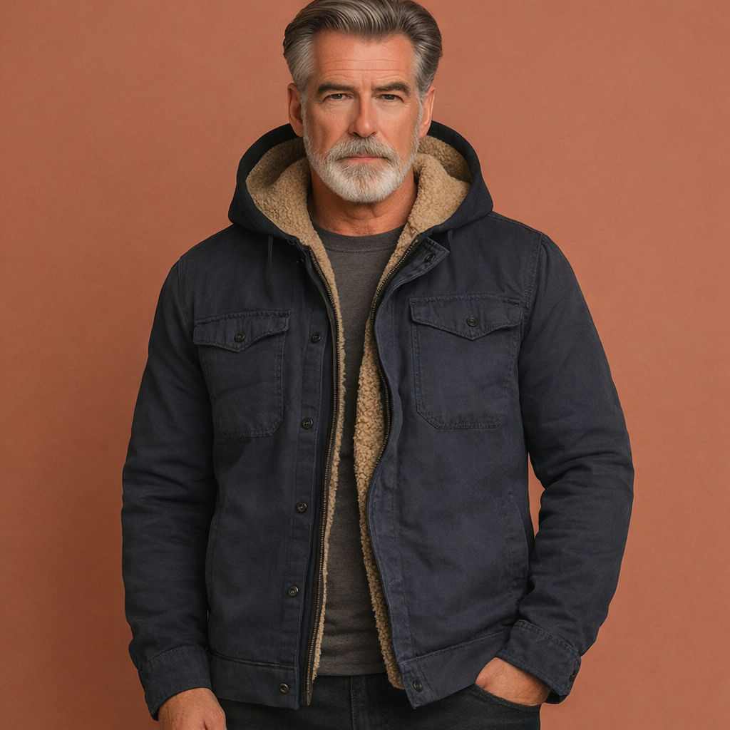 Utility jacket with warm lining for men | Govert