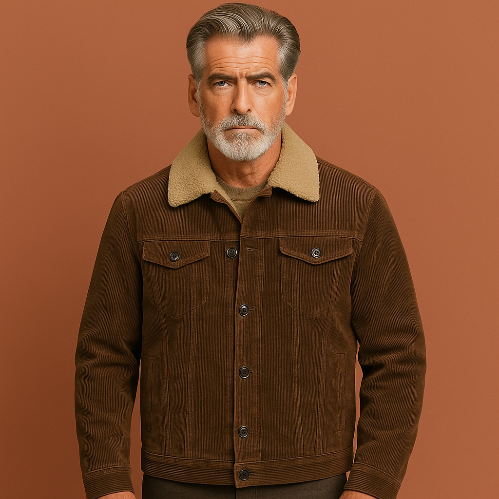 Warm sherpa-lined winter jacket for men | Joris