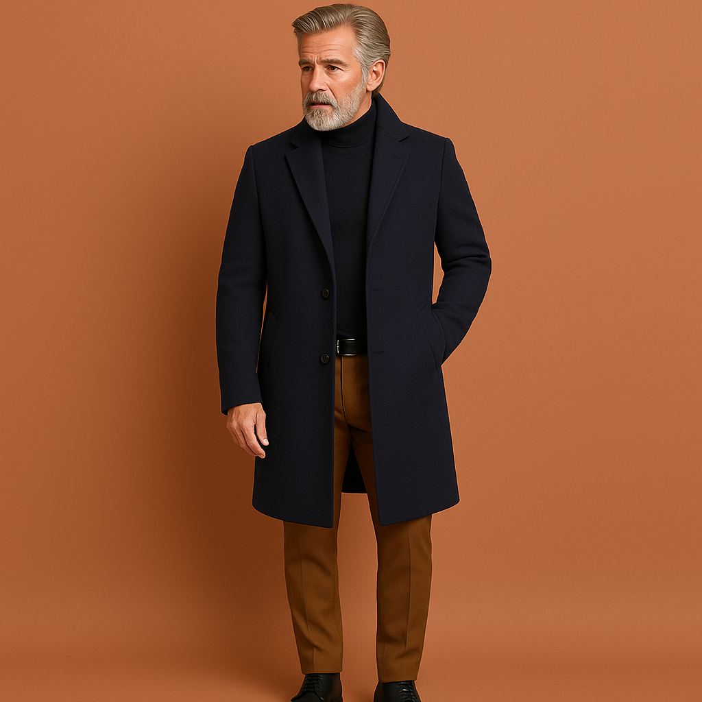 Warm long winter coat for men | Franz
