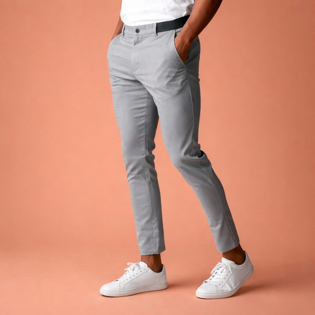 Slim-fit chino pants for men with tapered legs | Tobias