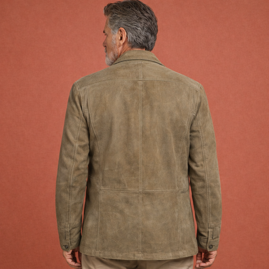 Jacket with Lapel Collar and Button Closure for Men | Lambert