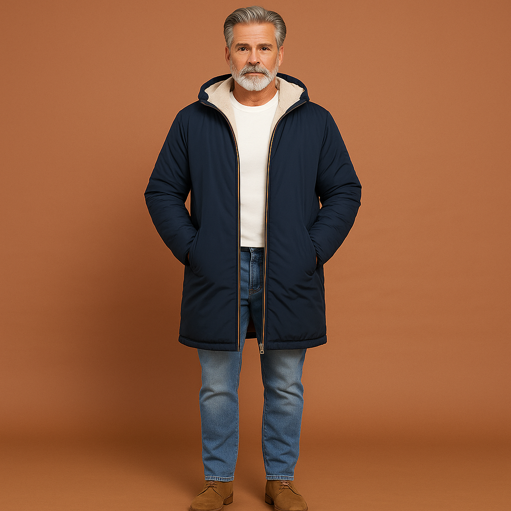 Comfortable Reversible Warm Men's Jacket | Matthias