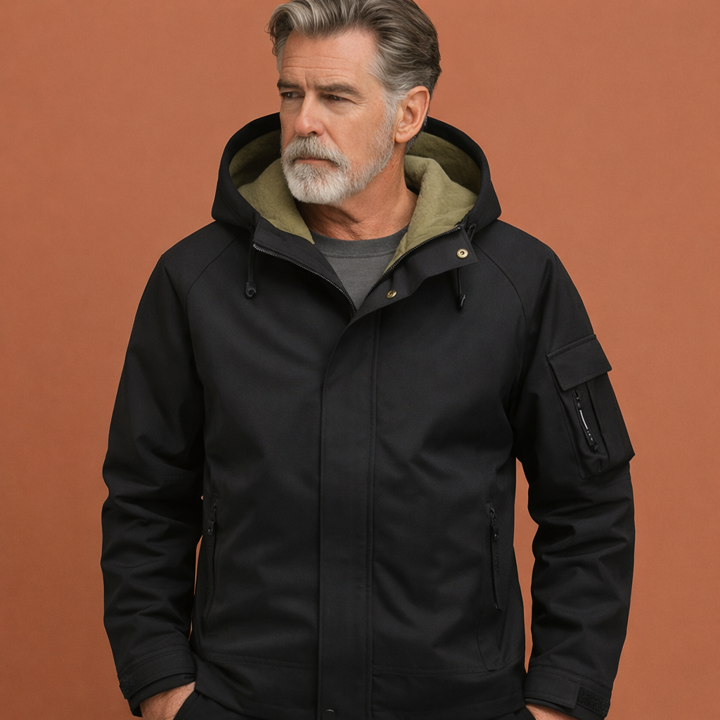 Men's Jacket with Hood and Zipper Pockets for Daily Use | Egbert