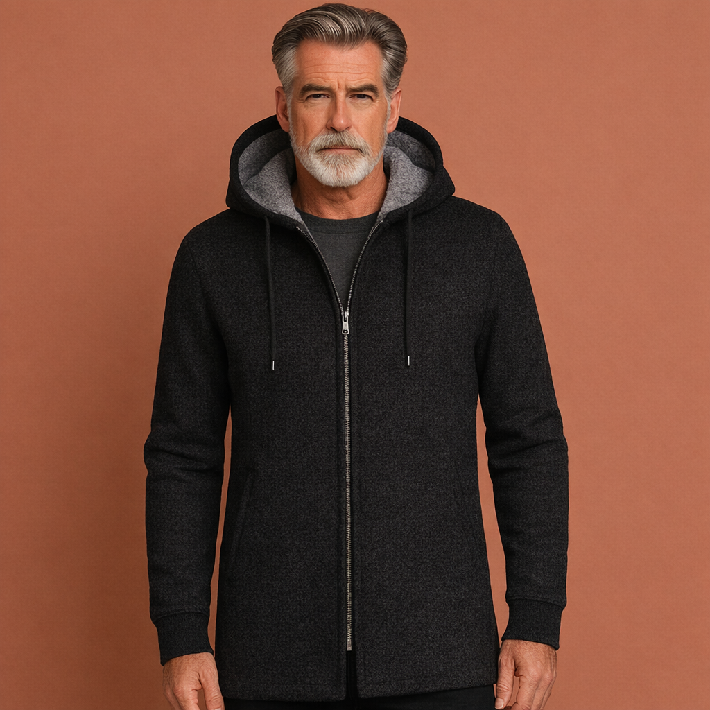 Warm casual jacket with hood for men | Reginald