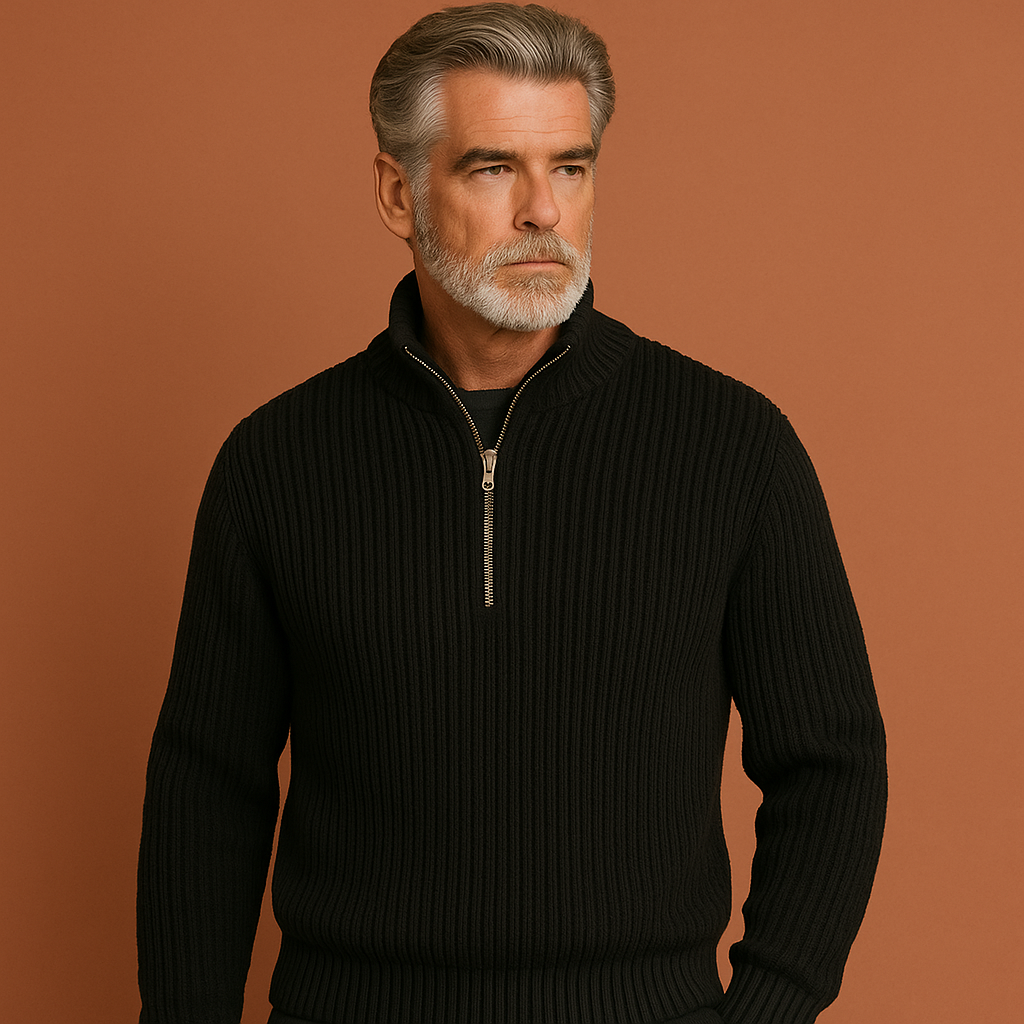 Zip pullover sweater for men | Rik