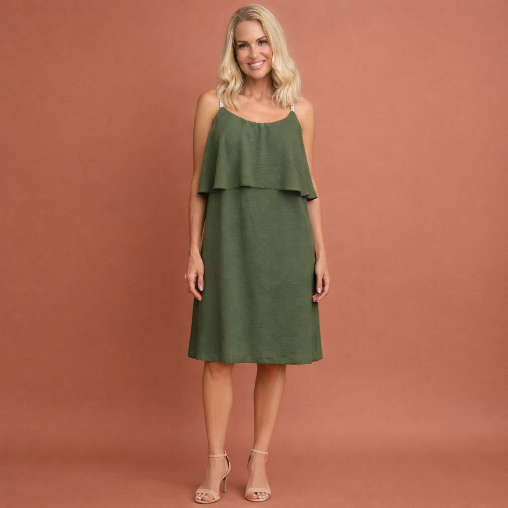 Light summer mini dress with a comfortable fit for women | Lana