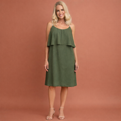 Light summer mini dress with a comfortable fit for women | Lana
