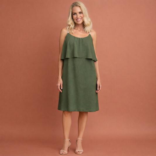 Light summer mini dress with a comfortable fit for women | Lana