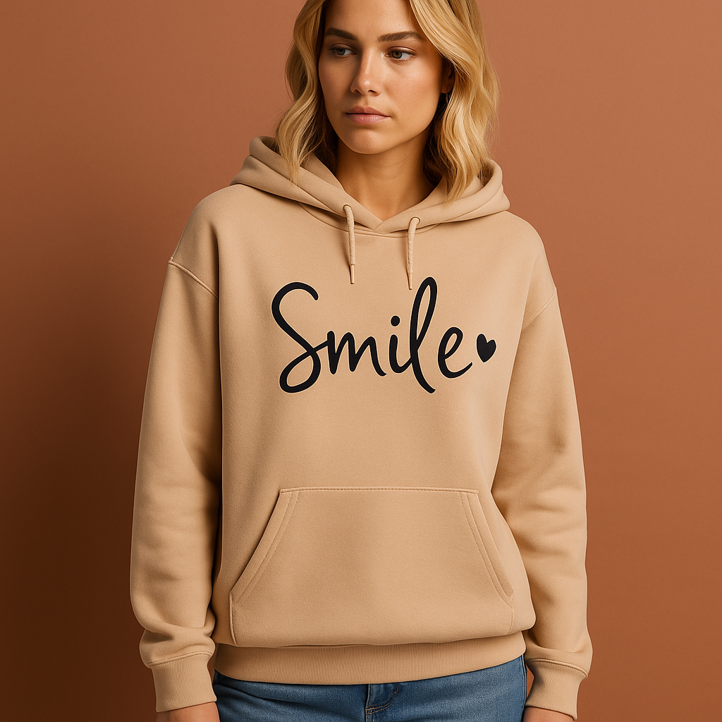 Smile-Love hoodie for women | Yara