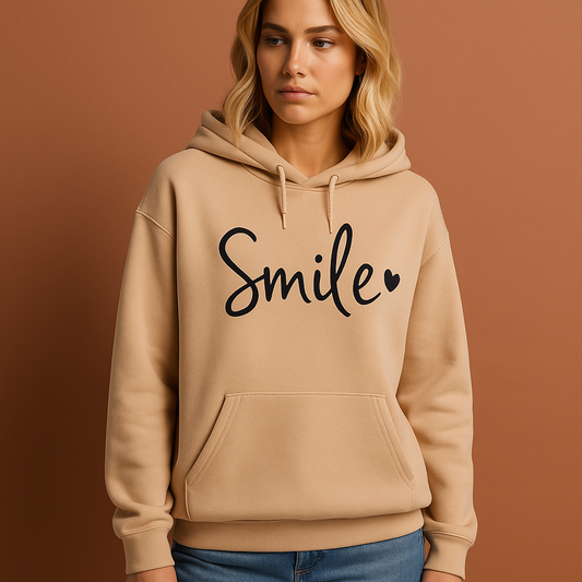 Smile-Love hoodie for women | Yara