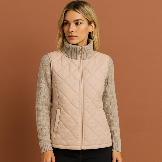 Patchwork Knitted Cardigan for Women | Noëlle