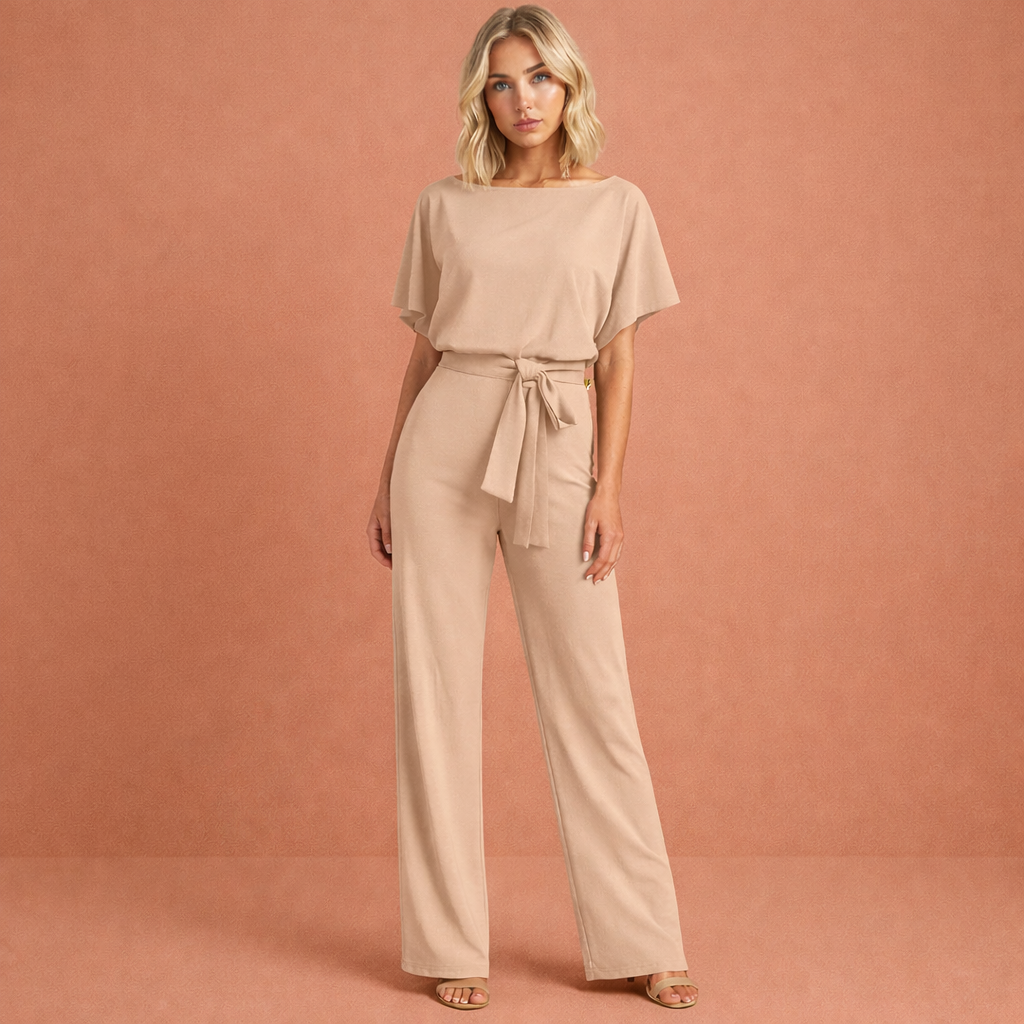 Elegant two-piece set with belt for women | Femke