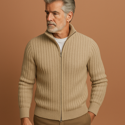 Comfortable Knitted Zipper Vest for Men | Jozef