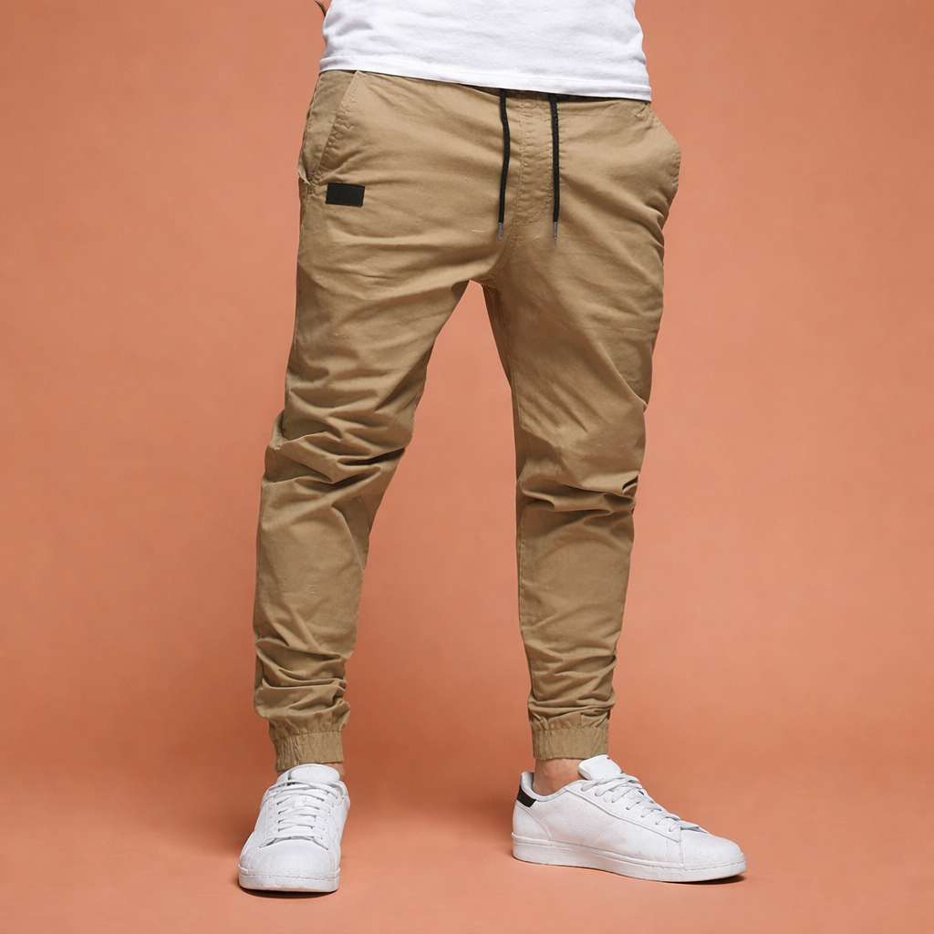 Men's Pants with Elastic Waistband and Drawstring | Boudewijn