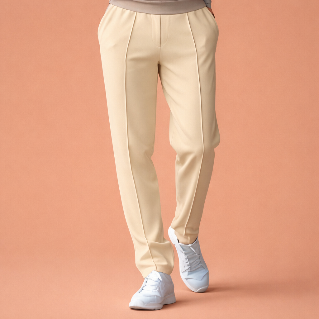 Straight men's trousers with elastic waistband and side pockets | Hugo