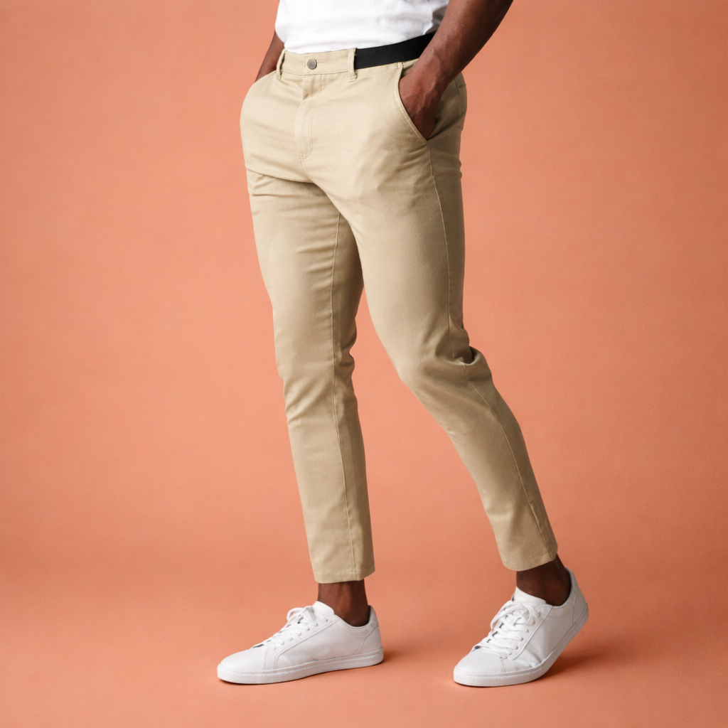 Slim-fit chino pants for men with tapered legs | Tobias