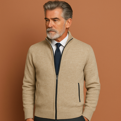 Zippered Vest with Collar for Men | Arias