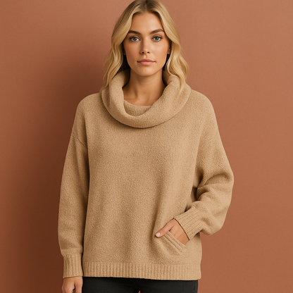Stylish turtleneck sweater with elegant fit for women | Lieve