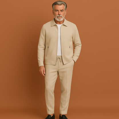 Comfortable Tracksuit with Zipper Jacket for Men | Evert