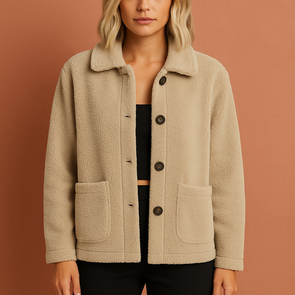 Warm jacket with modern cut for women | Leonie