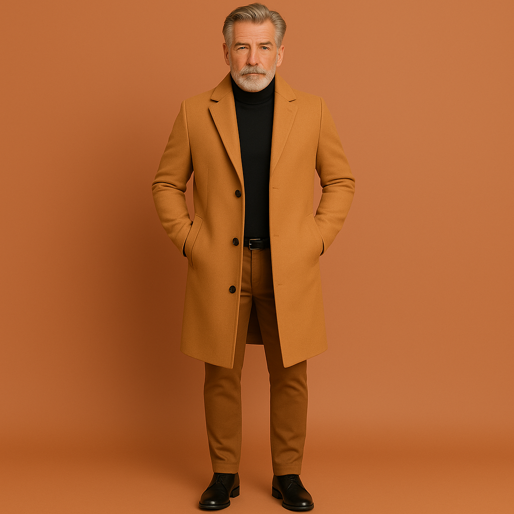 Warm long winter coat for men | Franz