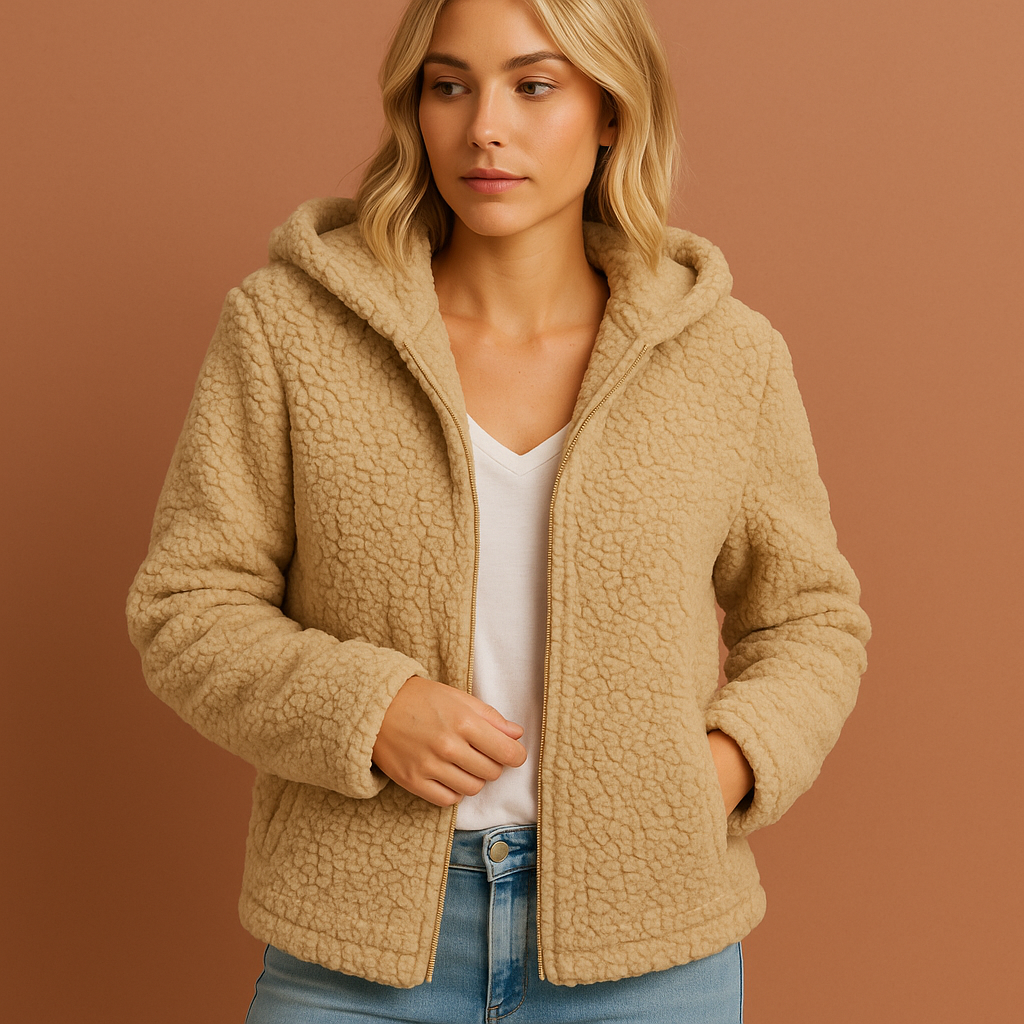 Comfortable winter coat with hood for women | Eve