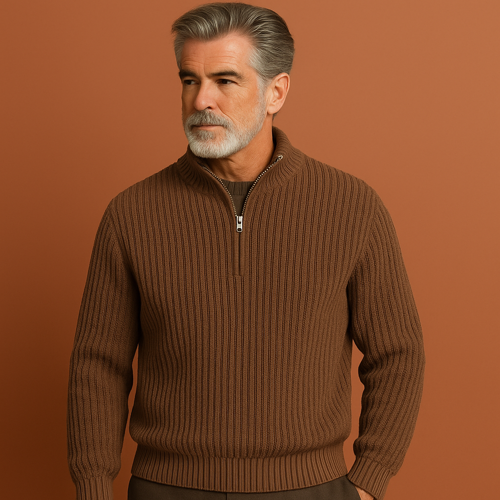 Zip pullover sweater for men | Rik