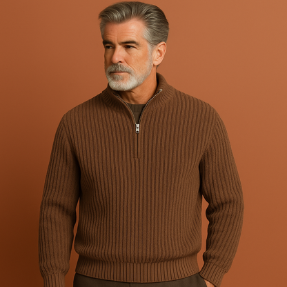 Zip pullover sweater for men | Rik