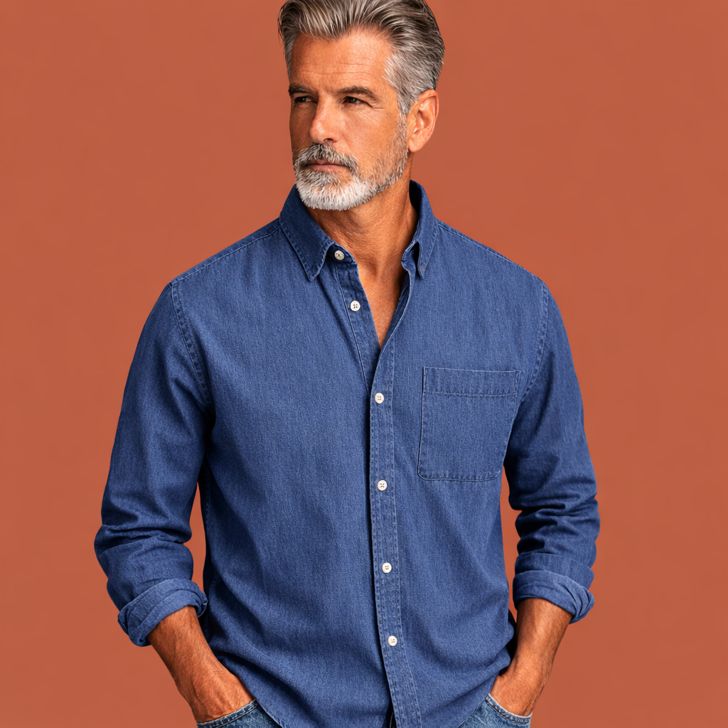 Classic button-down shirt for men with timeless design | Wouter