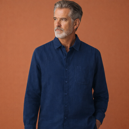 Casual summer shirt with button closure for men | Timo