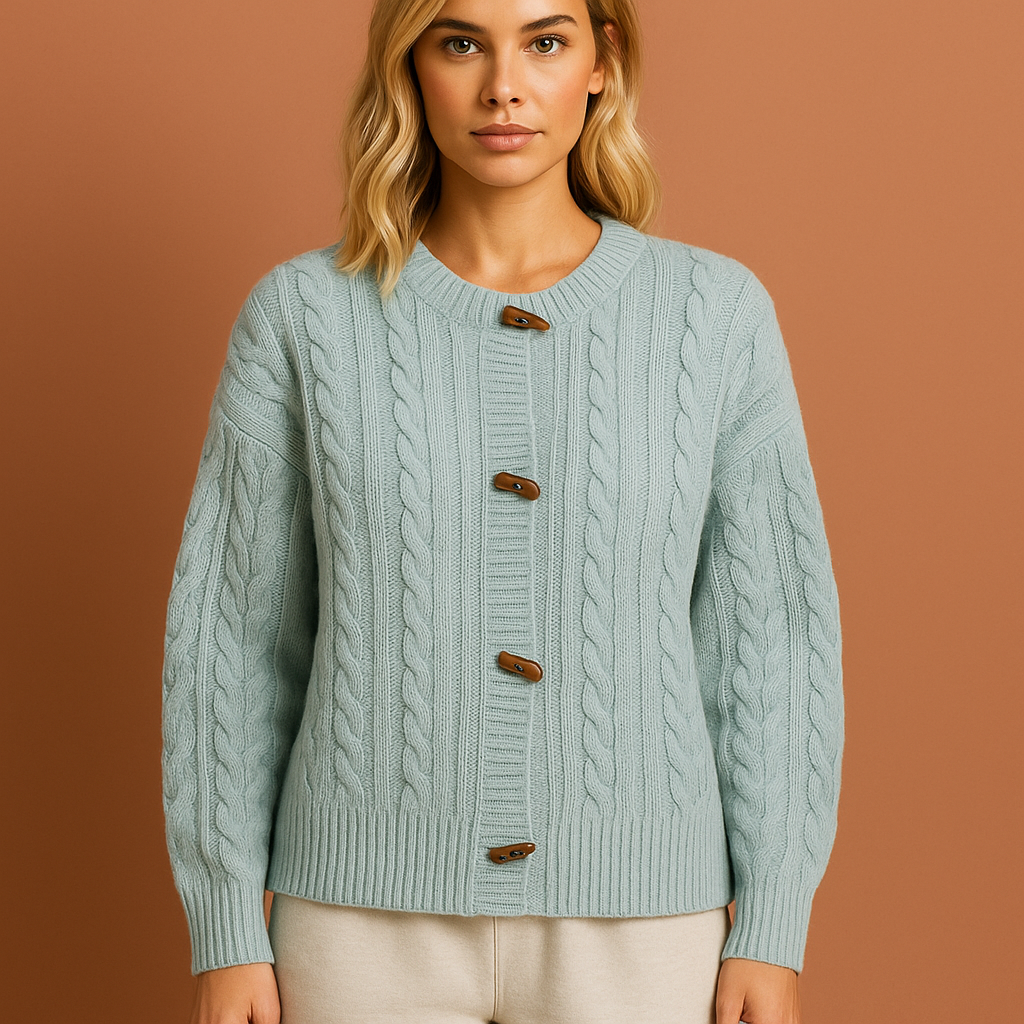 Retro knitted cardigan with elegant appearance for women | Bella