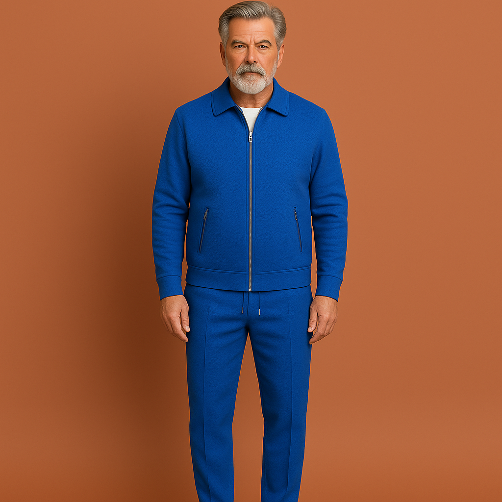 Comfortable Tracksuit with Zipper Jacket for Men | Evert