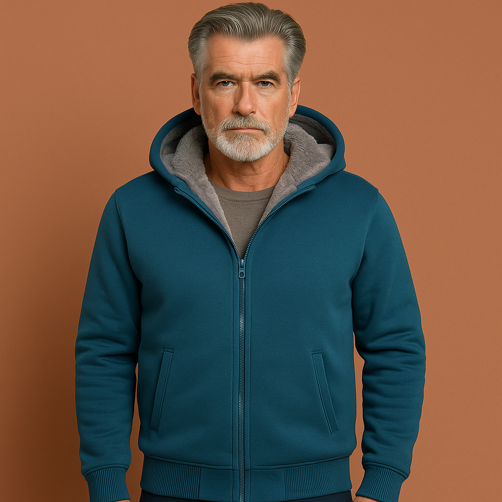 Warm winter vest with hood for men | Niels