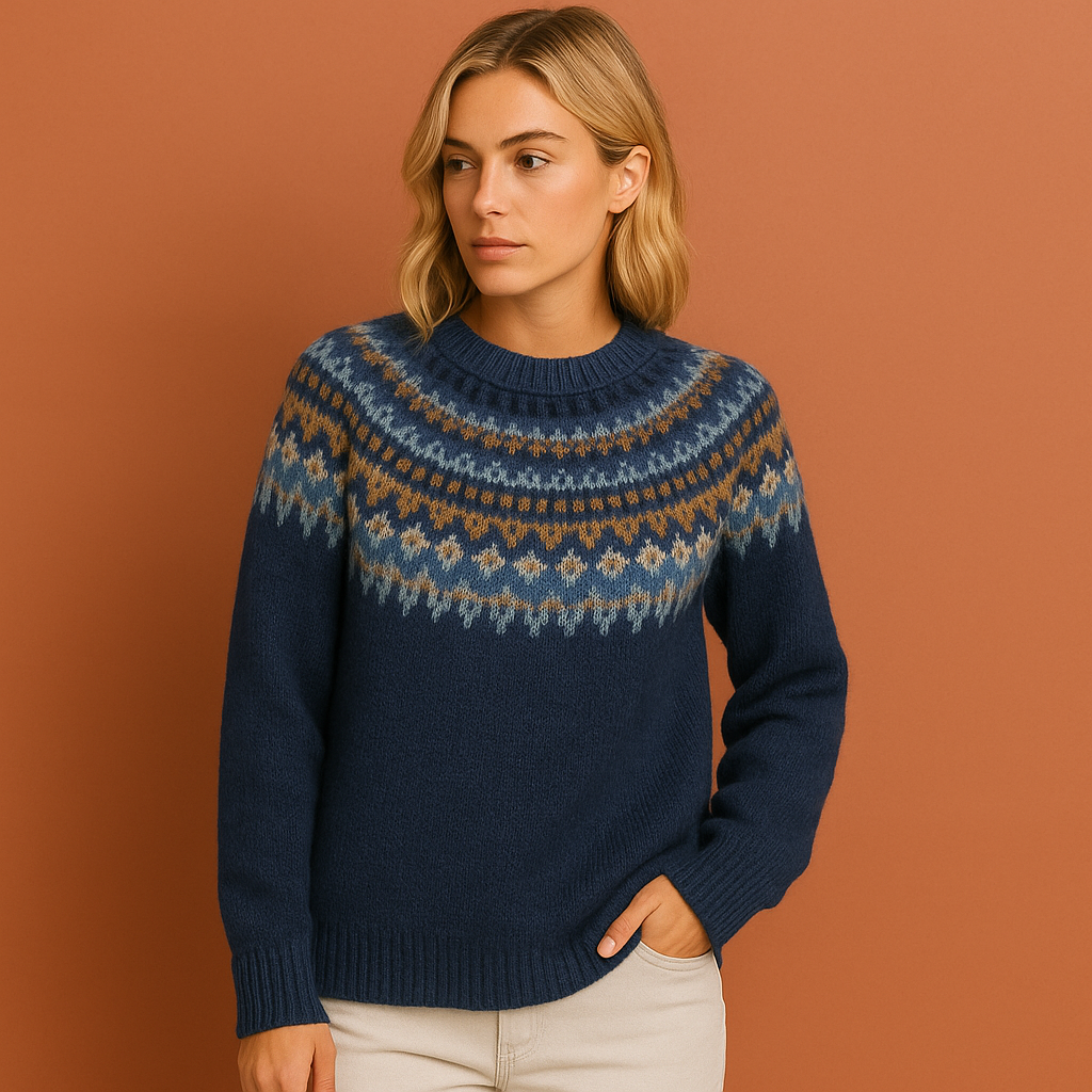 Scandinavian Knit Sweater with Timeless Design for Women | Freja