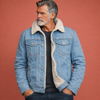 Casual men's jacket with button closure | Anthonie
