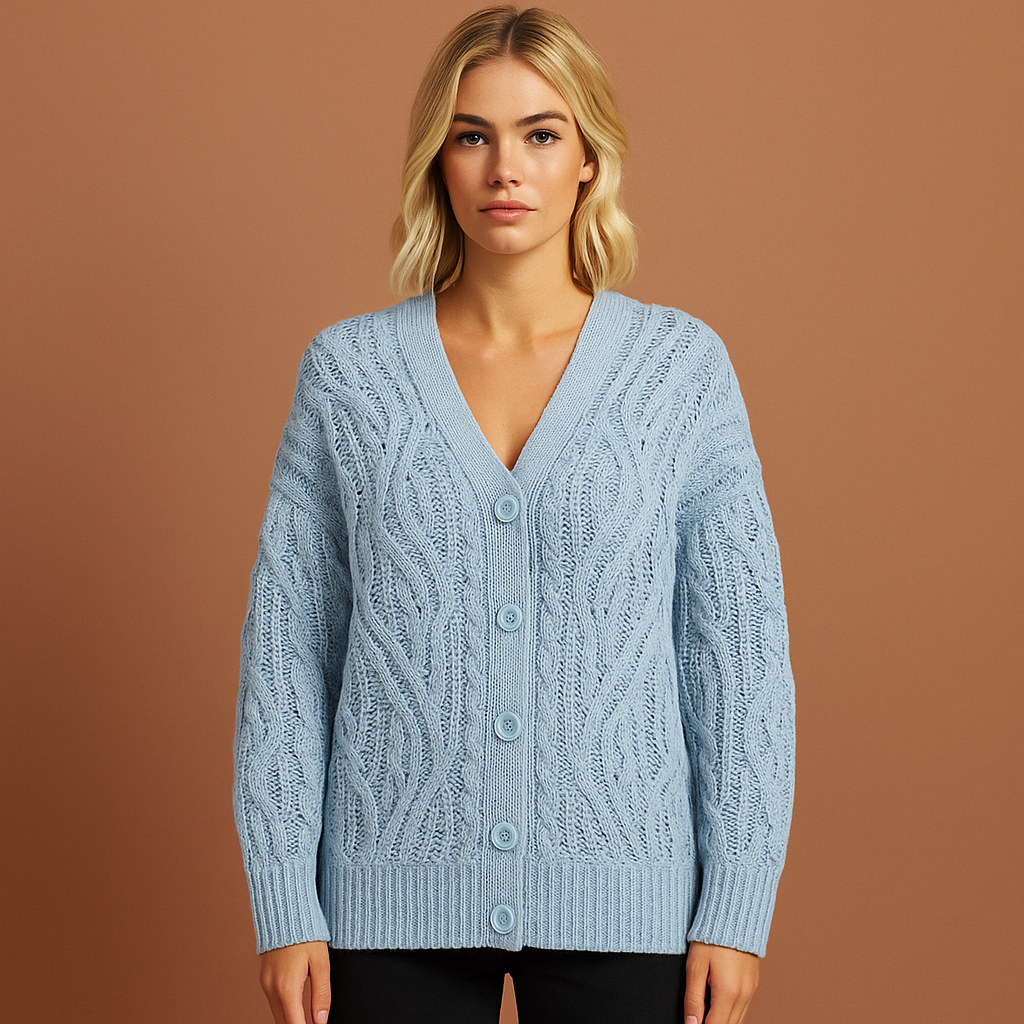 Elegant V-neck sweater for women with a stylish fit | Addison