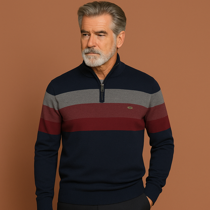 Knitted sweater with a timeless fit for men | Vigo
