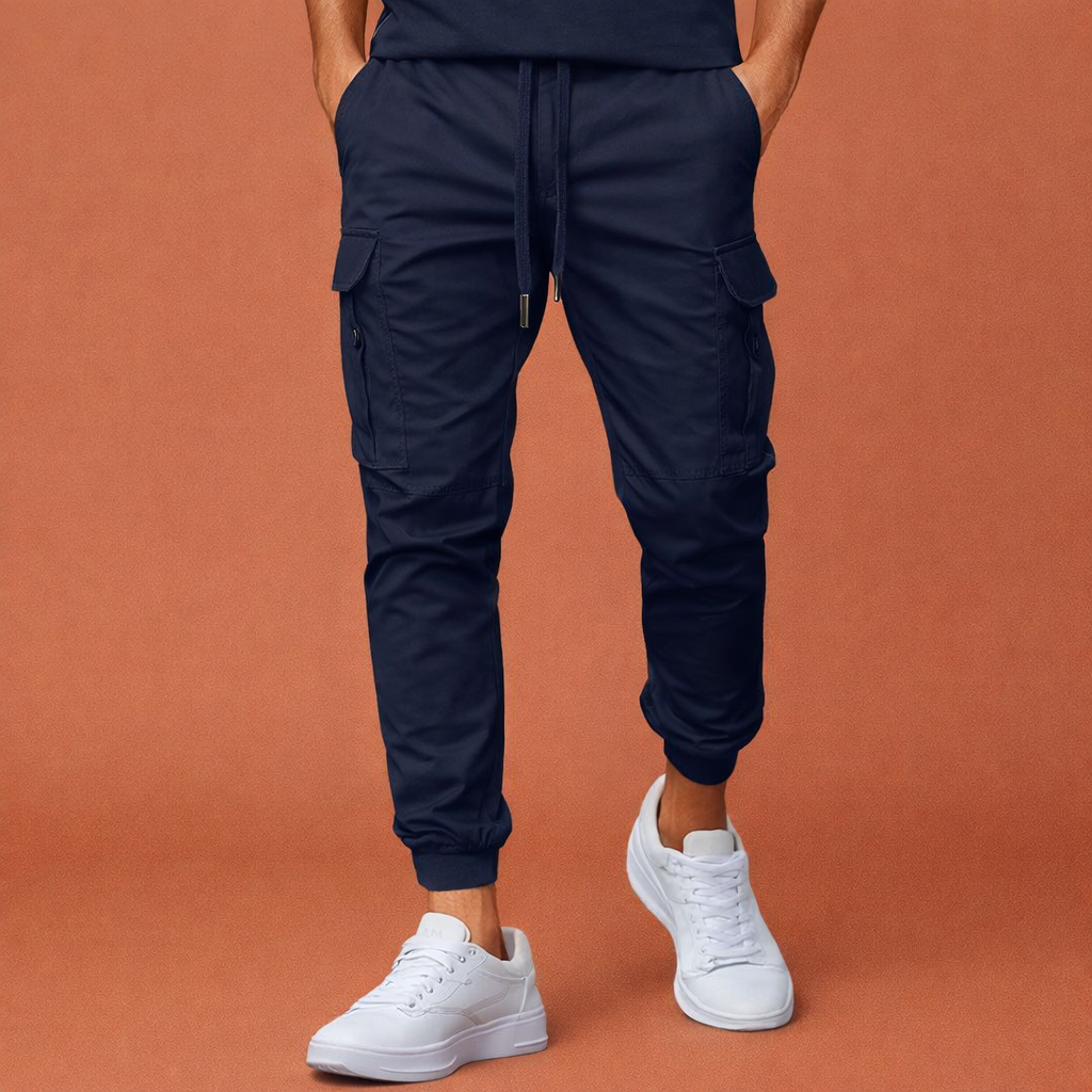 Cargo Jogging Pants with Pockets and Drawstring for Men | Arend