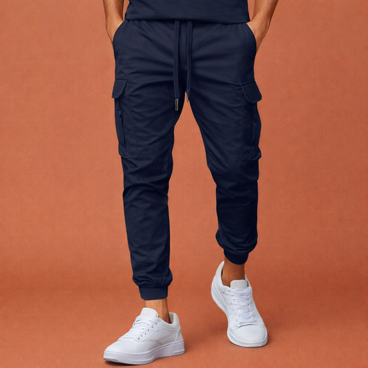 Cargo Jogging Pants with Pockets and Drawstring for Men | Arend