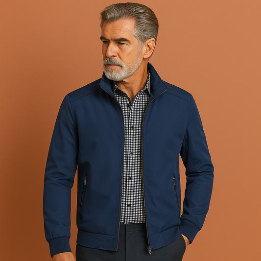 Windproof summer jacket with modern fit for men | Thijs