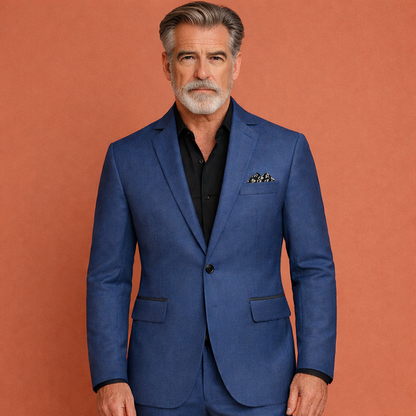 Jacket with Notched Collar and Flap Pockets for Men | Axel