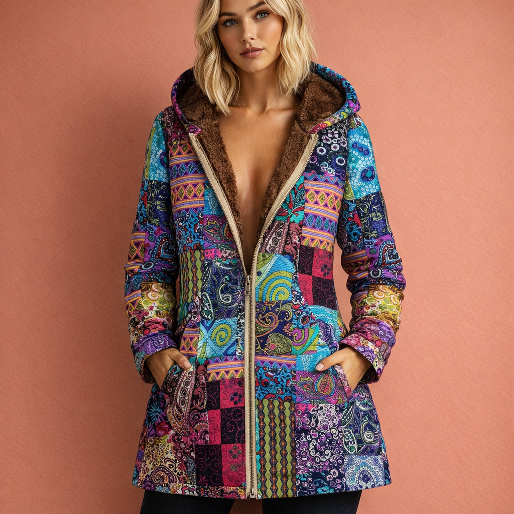 Warm jacket with hood for women with a comfortable fit | Jacoba