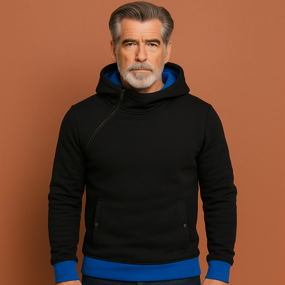 Slim-fit hoodie with contrasting details for men | Milan