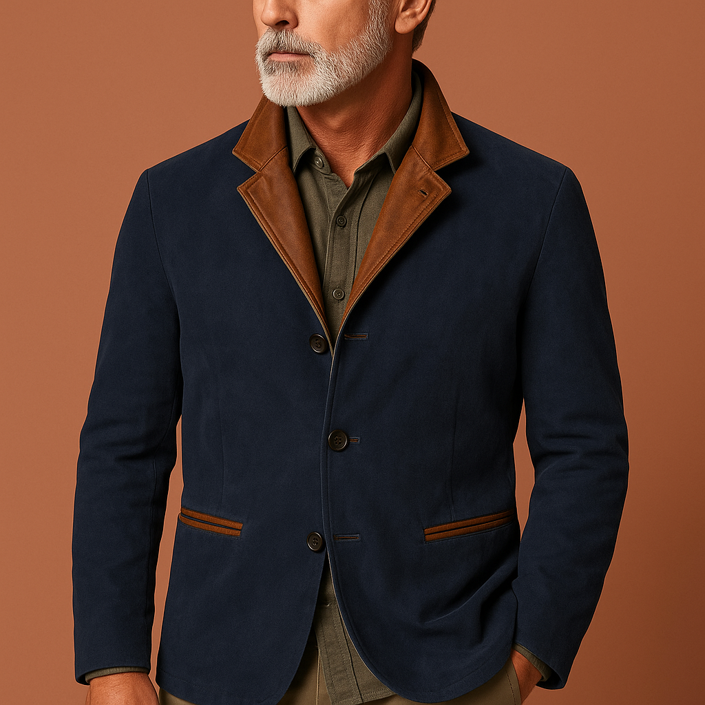 Stylish suede blazer for men | Guus