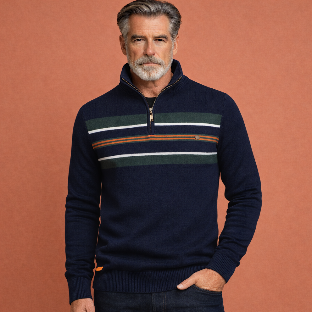 Comfortable Zip-Up Sweater for Men | Daan