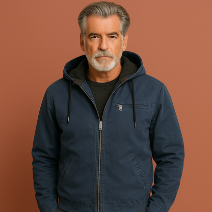 Warm winter jacket with fleece lining for men | Ewoud