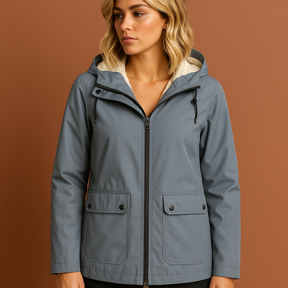 Fleece-lined waterproof jacket for women | Mira