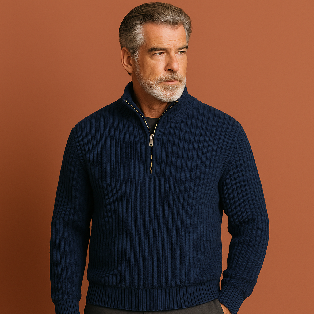Zip pullover sweater for men | Rik