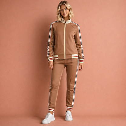Striped sporty tracksuit for women | Bianca