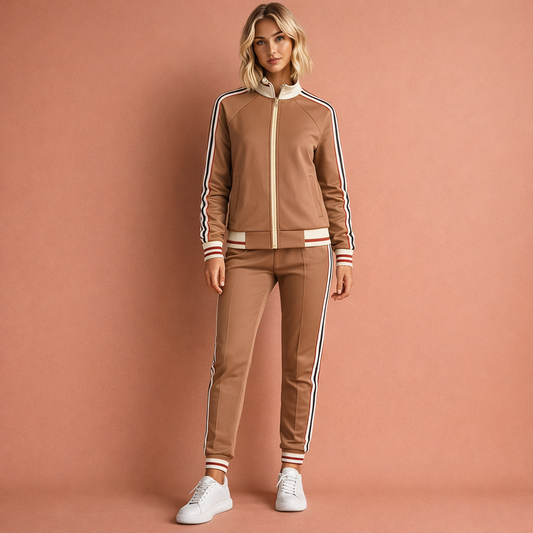 Striped sporty tracksuit for women | Bianca